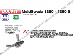 Raccord non catalysé ARROW pour Ducati Multistrada 1260 / 1260 S 2018/2019
