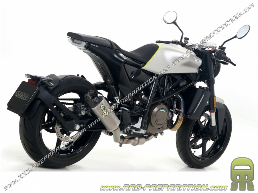 ARROW WORKS CARBON silencer for ORIGINE or ARROW collector for Husqvarna Vitpilen 701 2018/2019