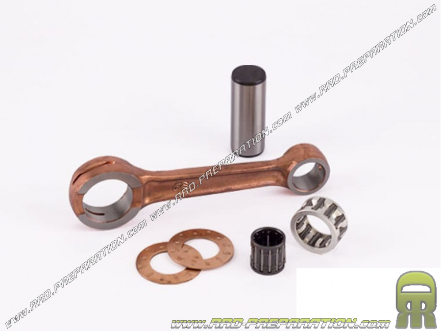 Bielle TOP RACING renforcée (Longueur 110mm, maneton Ø22mm, axe 16mm) YAMAHA DT, DTR, TZR, TDR... 125cc 2T