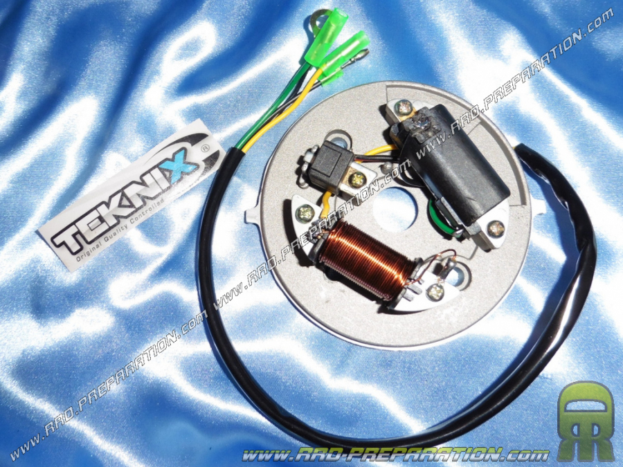 Stator + câbles TEKNIX pour allumage d'origine électronique 12V pour MBK 51 / motobecane av10