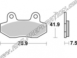 AP RACING front brake pads for motorcycle MASH, HYOSUNG 125 GT Comet, Naked, KEEWAY RKS ... 125cc, 250cc ...