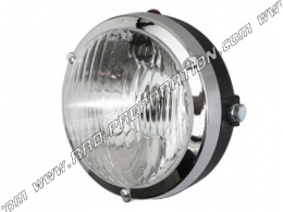 Headlight (light) round black Ø103mm P2R for moped, mob, 103, 51, fox