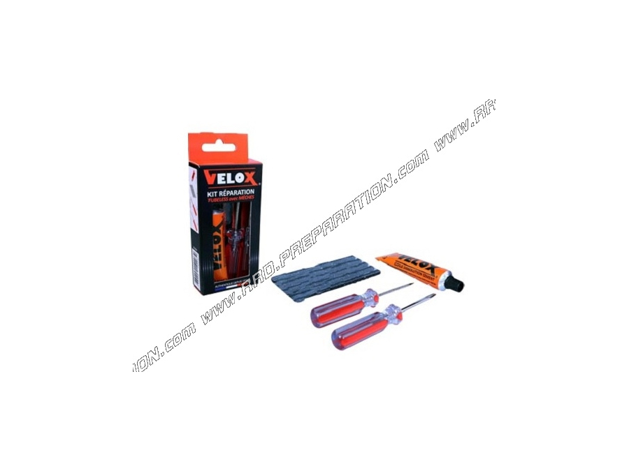 Kit de réparation VELOX mèches pour moto, cyclo... TUBELESS