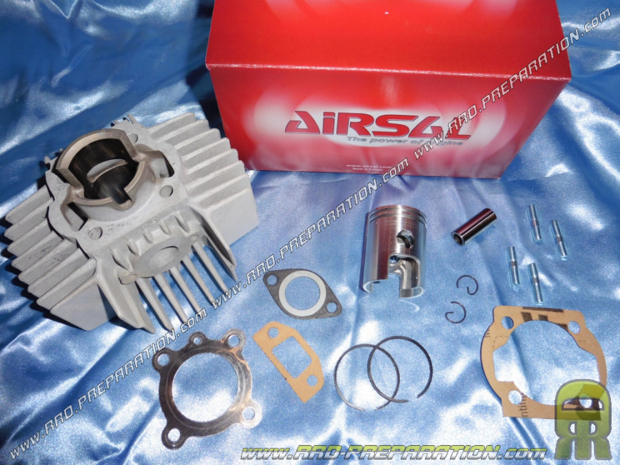 Cylinder / piston 50cc Ø38mm without AIRSAL cylinder head in aluminum for PUCH Maxi 50...(large fins)