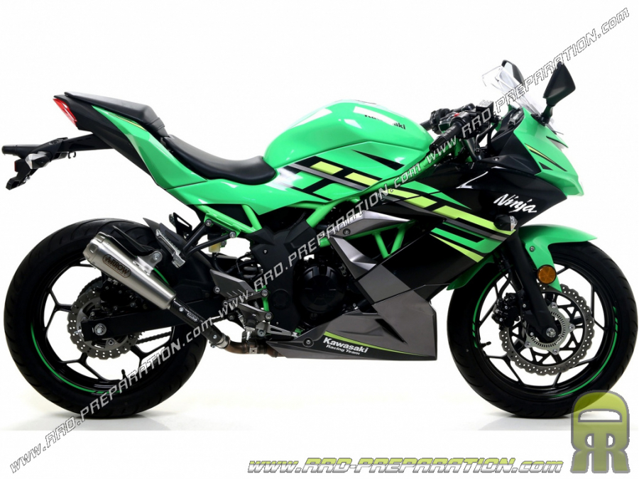 Silencieux d'échappement ARROW PRO RACE pour Kawasaki NINJA 125cc 4 temps 2019 couleurs aux choix