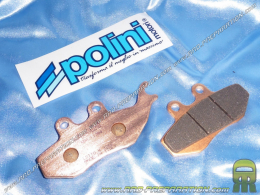 Brake pads POLINI Frited front / rear motorcycle, APRILIA scooter, BENELLI, BETA, DERBI, GILERA, PEUGEOT ...