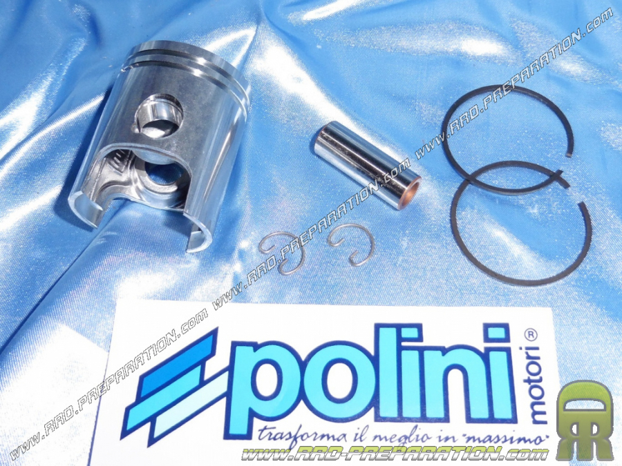 Piston bi segment POLINI Ø40mm pour kit 50cc POLINI FONTE sur PEUGEOT Air avant 2007 (buxy, tkr, speedfight...)