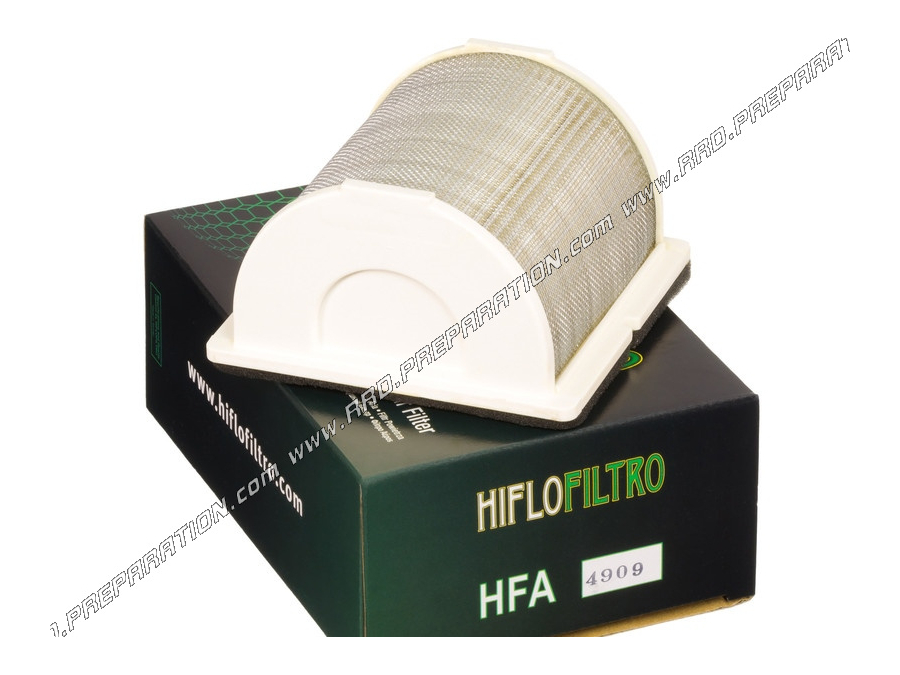 Mousse de filtre à air HIFLO FILTRO pour boite à air d'origine moto et maxi-scooter YAMAHA 500 TMAX, 1000 GTS...