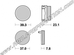 Pastillas de freno delanteras / traseras AP RACING para QUAD YAMAHA 200 YFS Blaster 2T desde 1990