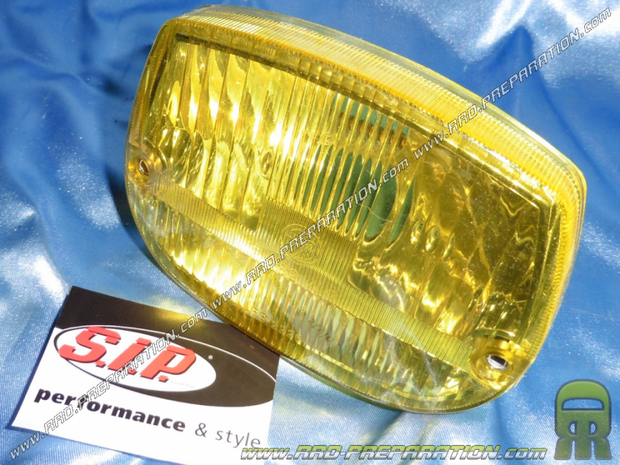 Front headlight (fire) SIP chrome and transparent for moped