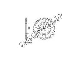 Corona de 28 a 52 dientes en FRANCE EQUIPEMENT para YAMAHA CHAPPY 50cc de 1985 a 1992, BOP, PW 80...