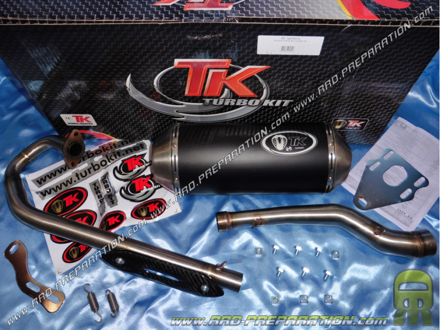 Línea de escape TURBO KIT TK QUAD 4T OVAL para SYM QUADLANDER 250 y 300