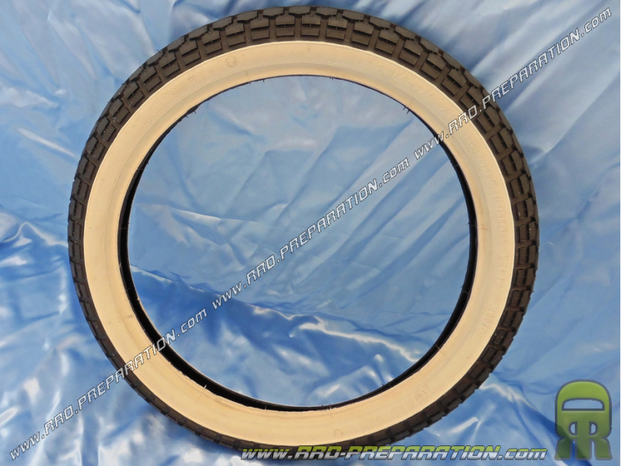 CONTINENTAL KKS10 WHITE FLANGE tire for moped (MBK 51, Peugeot 103, ...) 2 3/4X17