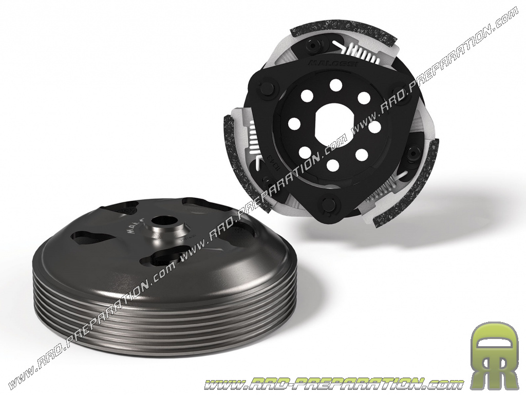 Clutch kit + bell CLUTCH BELL MALOSSI Ø134mm maxiscooter PIAGGIO MEDLEY