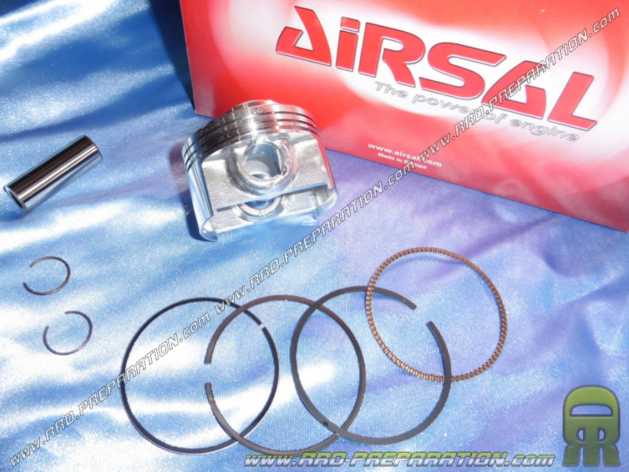 Piston Ø52mm pour kit 125cc AIRSAL T6 Ø52mm aluminium pour YAMAHA X-MAX 125cc, CITY 125cc, YZF R 125cc, MBK CITYLINER, ...