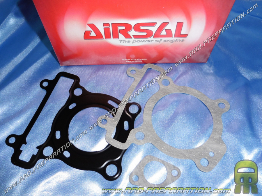 Pack de juntas para kit motor AIRSAL T6125cc Ø52mm alto en YAMAHA X-MAX 125cc, CITY 125cc, YZF R 125cc, MBK CITYLINDER, ...