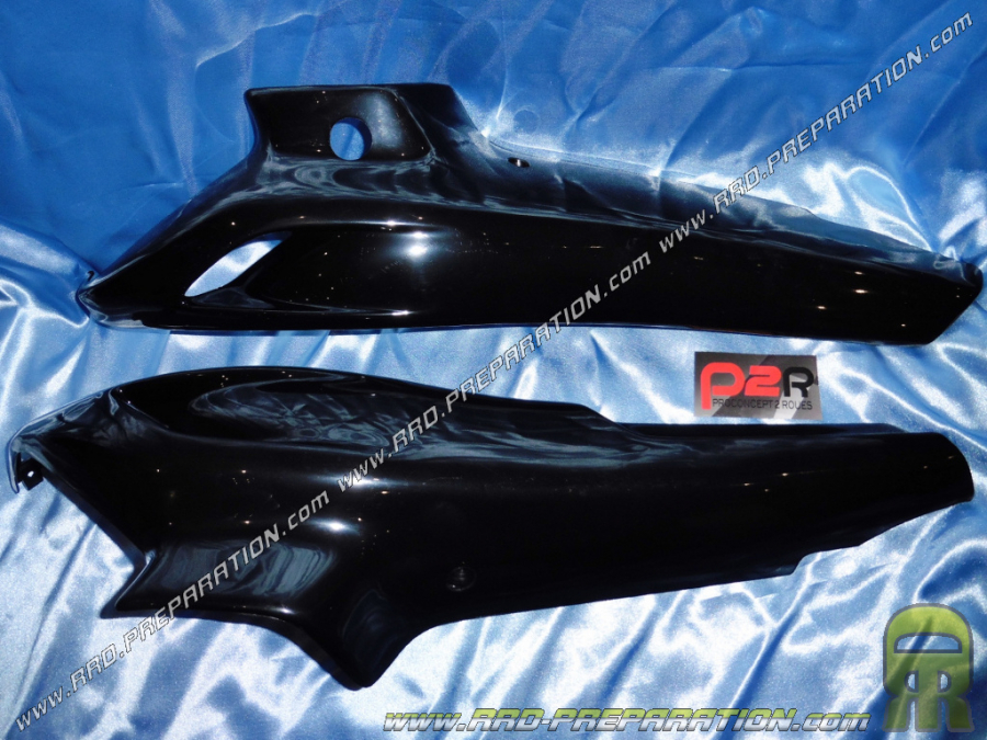 Carters, caches moteur P2R  noir pour PEUGEOT 103 SPX, RCX phase 2