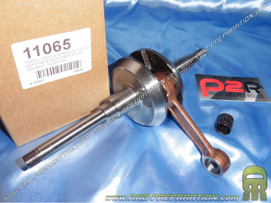 Reinforced P2R crankshaft (vilo / connecting rod assembly) Peugeot 103 SP, MV, MVL, LM, VOGUE... electronic cone