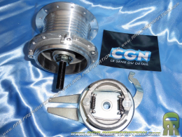 CGN complete rear wheel hub for PEUGEOT 103 Ø80mm 28 holes 12mm axle (LEULEU rim)