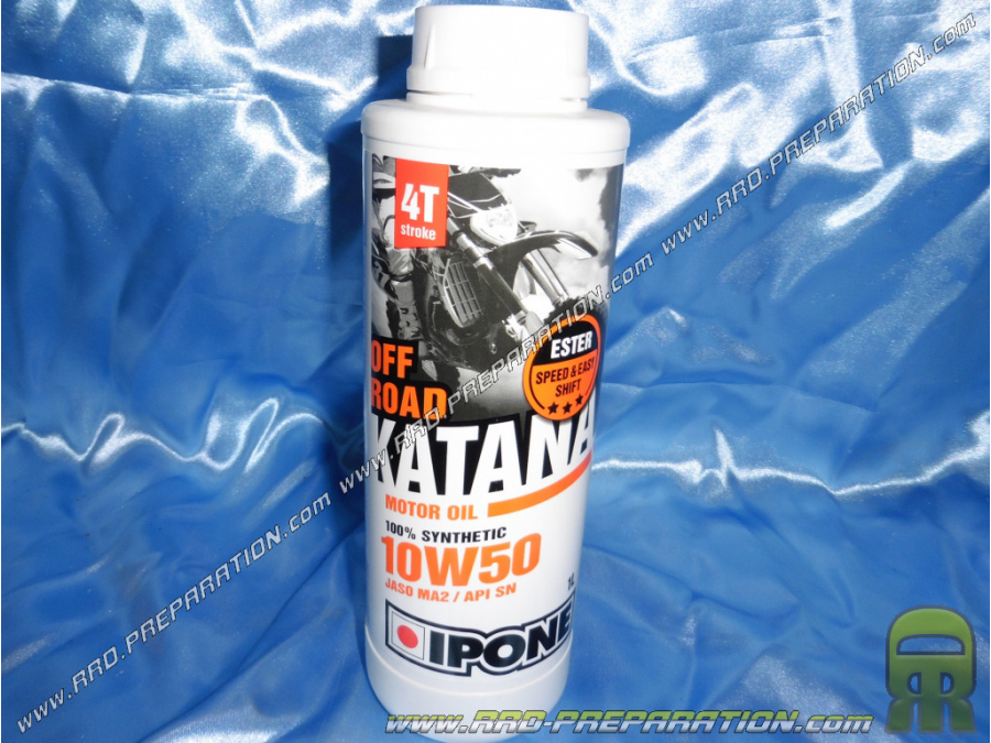Engine oil 100% synthetic 10W50 IPONE KATANA OFF-ROAD 4 times 1, 2 or 4 Liters with the choices