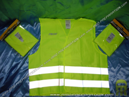 Chaleco reflectante de seguridad con velcro amarillo fluorescente P2R