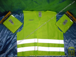 Fluorescent yellow P2R safety velcro reflective vest