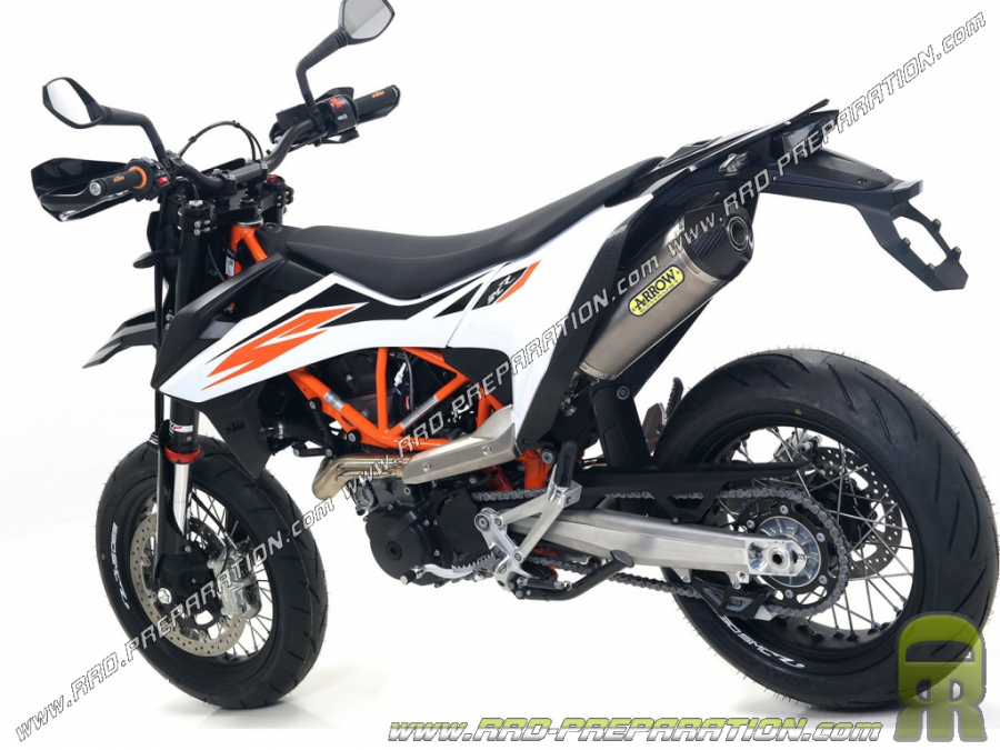 Silencieux ARROW RACE TECH pour collecteur ORIGINE ou ARROW pour KTM 690 SMC R et ENDURO R de 2019 à 2022