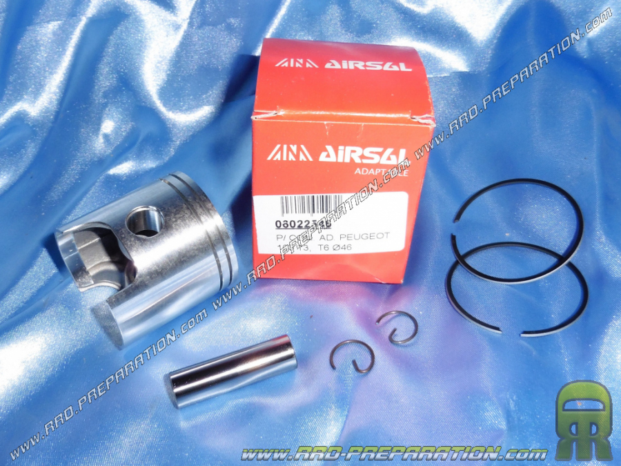 AIRSAL Ø46mm monosegmento para kit 70cc aluminio T6 Peugeot 103 / fox / wallaroo