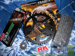 Kit chaine FRANCE EQUIPEMENT renforcé pour moto SUZUKI 600 Bandit de 2000 à 2005 dentures aux choix