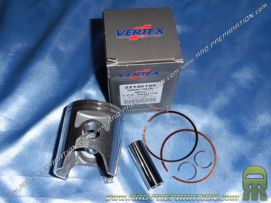 Piston forgé Ø56 a Ø57,5mm bi-segment ITALKIT pour moto 125cc YAMAHA TZR, DT R, RE, X...