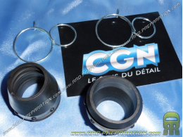 Cache poussière de fourche CGN pour MBK 51 MAGNUM, HARDROCK, SWING... Ø30mm/35mm