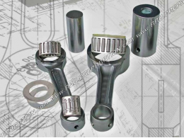 Crankshaft crankshaft ITALKIT reinforced original size (length 125mm, crank pin Ø24mm, axis 18mm) for ALFER 250cc