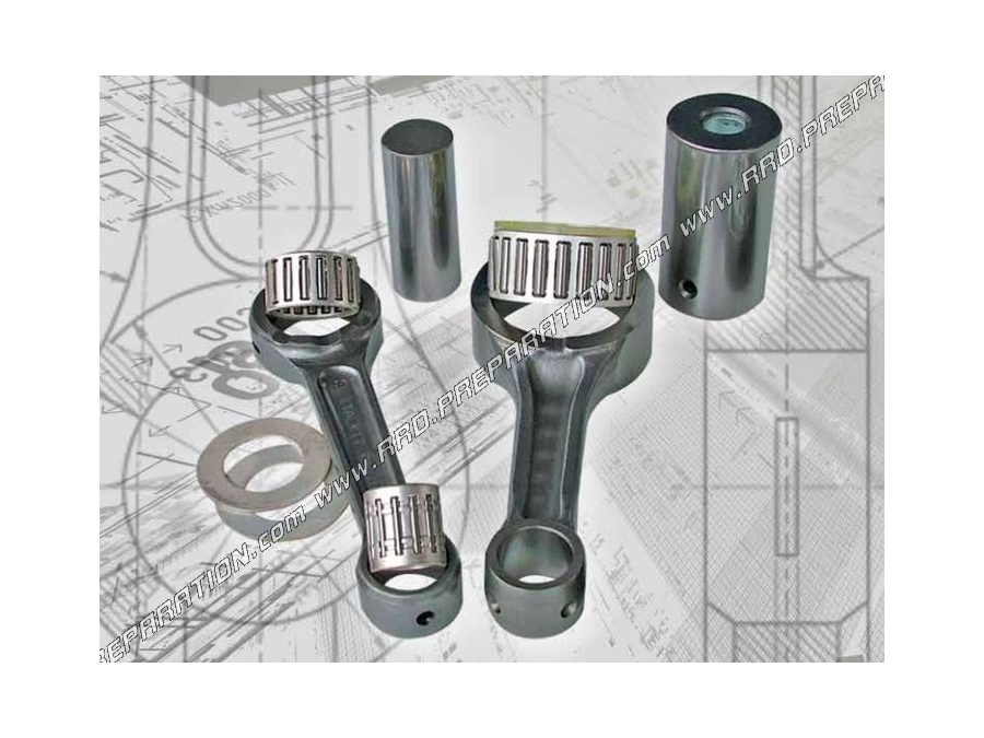 ITALKIT crankshaft connecting rod original size reinforced (Length 97mm, pin Ø20mm, axis 14mm) for HONDA CR 80 from 86/02