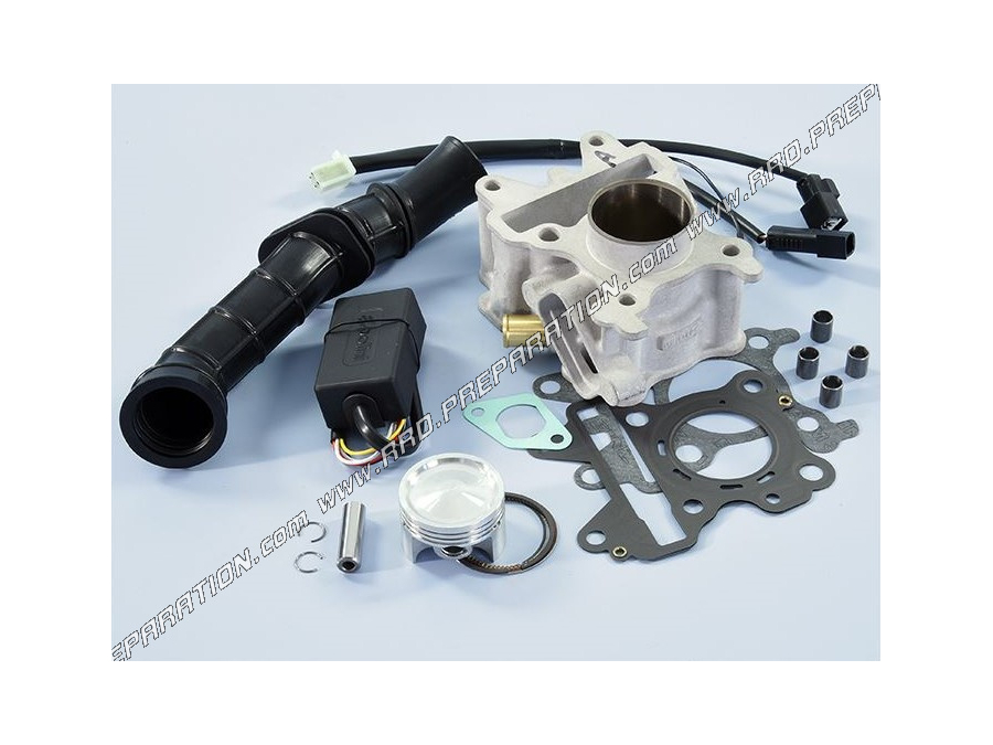 Kit 70cc Ø44mm POLINI aluminium + boitier électronique calculateur pour MBK BOOSTER X & YAMAHA GIGGLE / C3 et NEO'S EURO 4