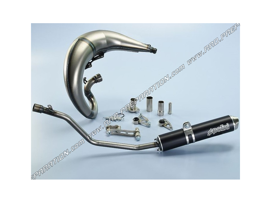 Exhaust POLINI FOR RACE passage high left for RIEJU RR, PEUGEOT XP6, MBK LIMIT X, YAMAHA DT, MOTORHISPANIA RYZ ...