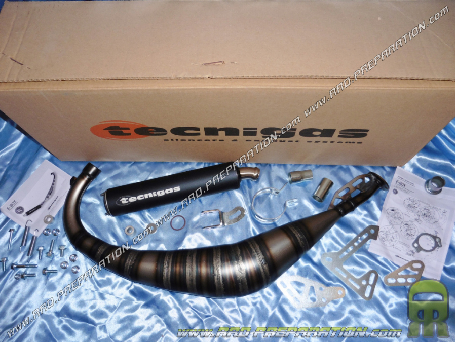 Escape TECNIGAS E-BOX paso bajo EN DURO & SUPER-MOTARD DERBI SENDA tubular y SHE RC O SM, SE...