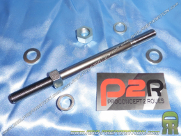 Axe de roue arrière complet P2R pour PEUGEOT 103 SPX, RCX Ø12mm longueur 182mm