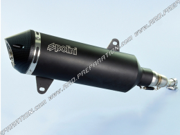 POLINI BLACK exhaust silencer for YAMAHA X-MAX 125 EURO 4 from 2018