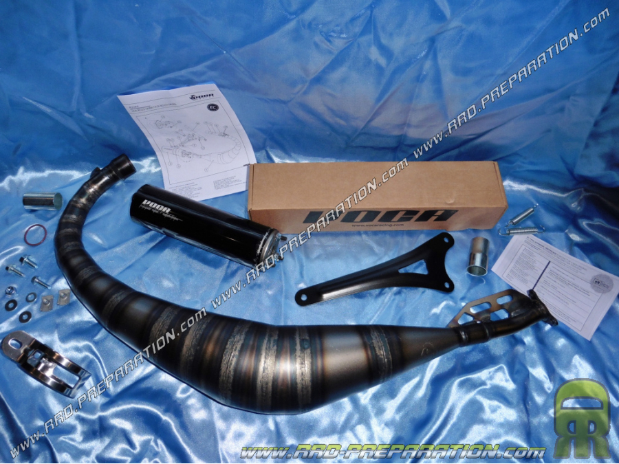 Exhaust VOCA CROSS ROOKIE low passage for mécaboite minarelli am6 engine silent choices