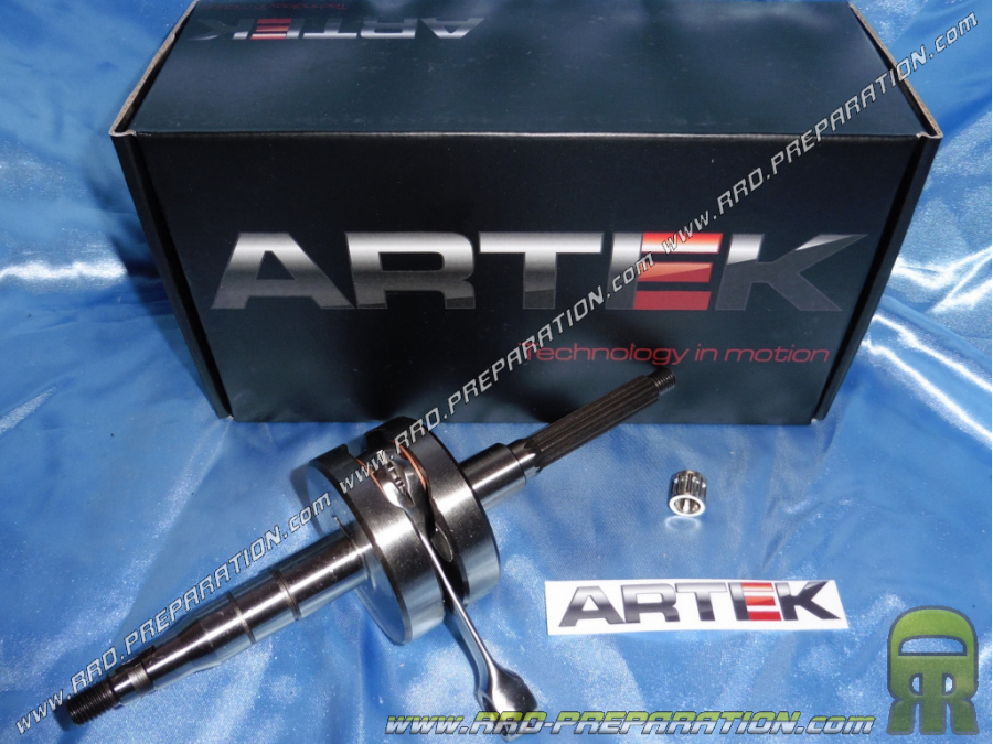 Crankshaft, connecting rod assembly ARTEK K-series race origin axis Ø10mm vertical scooter minarelli (booster rocket, bws)