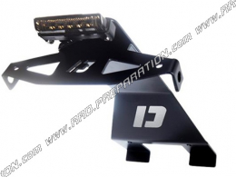 Bandeja inferior DOPPLER para RIEJU MRT, MRT PRO, MARATHON 125cc aluminio negro con luz integrada