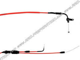 Cable acelerador/gas DOPPLER con funda del color de su elección para RIEJU MRT, MRX, SMX, RRX, TANGO, RS3, NK3...