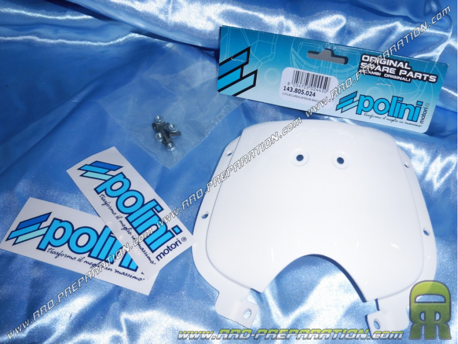 Front fairing, door number white POLINI for pocket bike 910 S