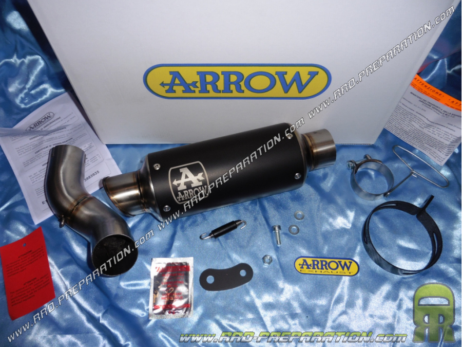 Kit ARROW GP2 et GP2 "Dark" avec intermédiaire inox pour collecteur origine ou ARROW sur Kawasaki Z 900 E 2017/2018