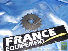 Pignon de sortie de boite FRANCE EQUIPEMENT dents aux choix pour moto SUZUKI GN et GZ 125cc de 1996 à 2013.. largeur 428