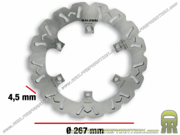 MALOSSI wave floating rear brake disc Ø267mm for YAMAHA T MAX 500 from 2001 to 2007