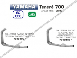 Colector ARROW RACING para silenciador ARROW u ORIGIN en Yamaha Tenéré 700 2019/2020