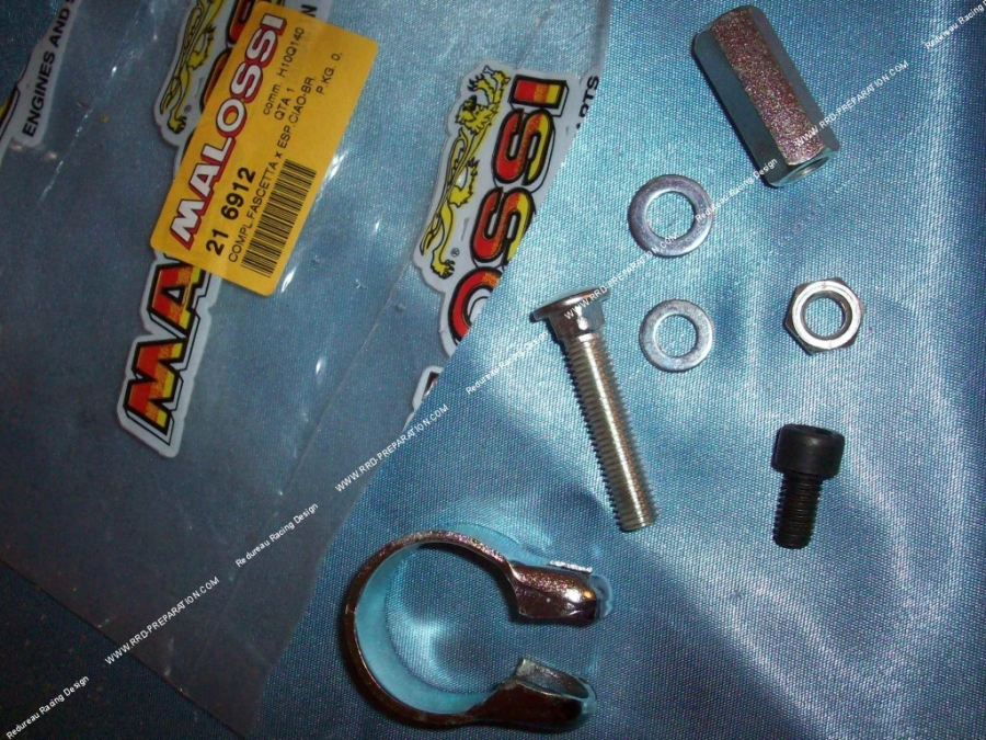 Set of screws and clamp for MALOSSI exhaust on PIAGGIO CIAO