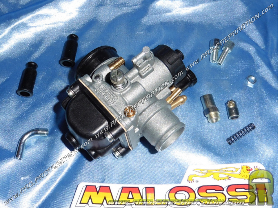 Carburador MALOSSI PHBG 21 BD, flexible, sin lubricación separada,  estrangulador de cable, depresión