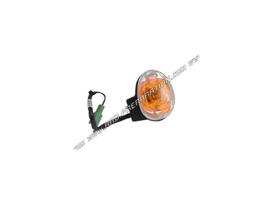 Front left or right YAMAHA black / orange turn signal approved for MBK BOOSTER and YAMAHA BW'S scooters from 2004